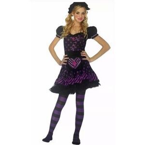 Dark Dollie Costume Juniors Size Medium 5-7 Leg Avenue